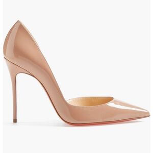 Christian Louboutin Iriza Patent 100 MM Red Sole High-Heel Pump Size 37.5 (7.5)